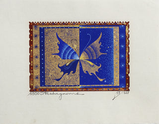 Blue & Gold Butterfly