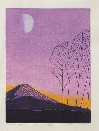 Long-lasting evening moon