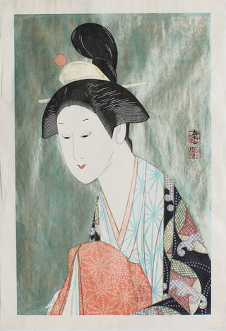 The tayû (high-ranking courtesan) from "Ninin Wankyu"