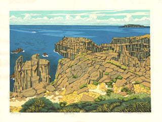 Autumn colours at Tojinbo Cliffs