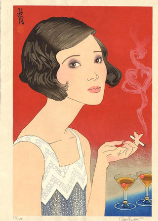 Moga – une fille moderne – Étude de l'estampe et du Conté
