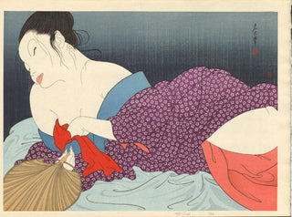 Une femme déshabillée