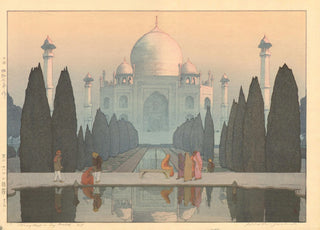 Brume matinale au Taj Mahal