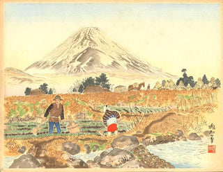 Le mont Fuji vu du village de Sano