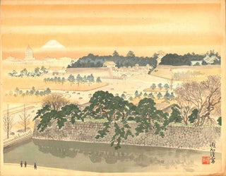 Le mont Fuji vu du Palais Impérial