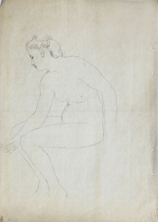 Sitting nude