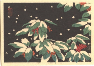 Miniature Print of a plant in winter