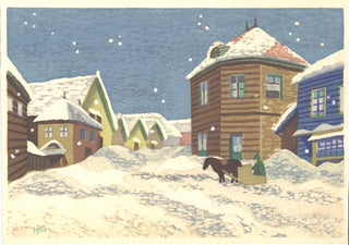 Śnieg w Nemuro