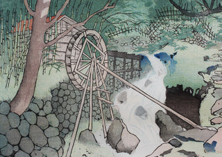 Watermolen in de bergen