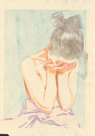 Morning tears - Blue background
