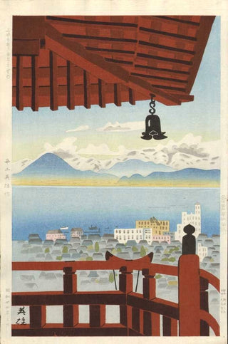 Panorama du temple Mii à Otsu