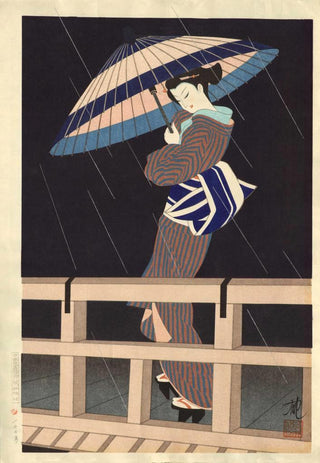 Geisha In the rain
