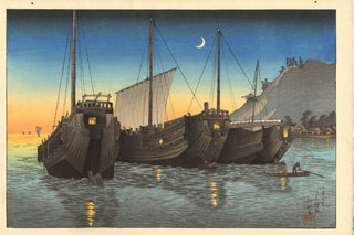 Dschunken in der Inatori Bay, Izu