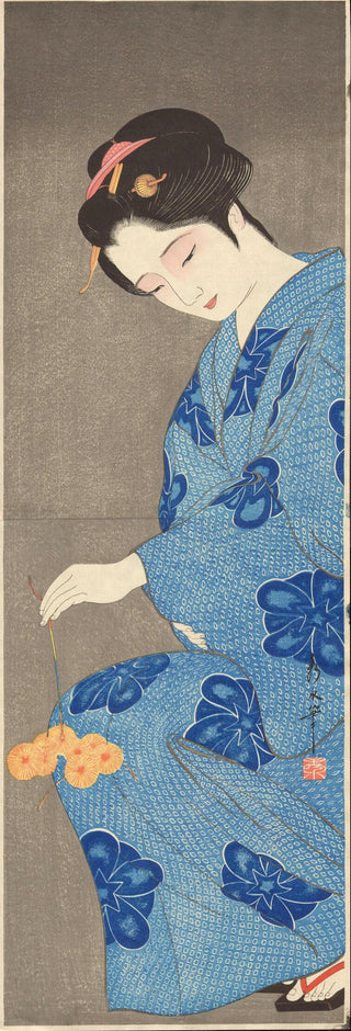 Juli, Japanische Pflaume am Abend