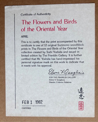 Abril - Aves del año oriental