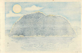 Isla Chikubu-jima a la luz de la luna